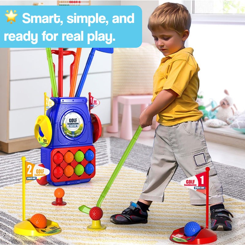 Complete Junior Golf Set for Indoor and Outdoor Practice and Play