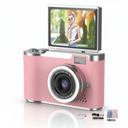 Stylish 4K Digital Camera with Flip Screen and 48MP Clarity – Sharp Photo & Video Capture for Travel and Vlogging