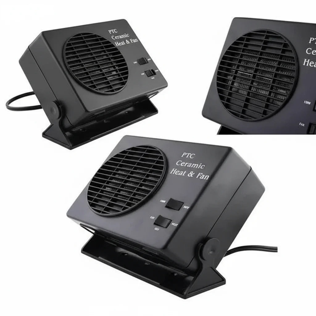 12V Ceramic Car Heater | 150W-300W Portable Defroster Fan