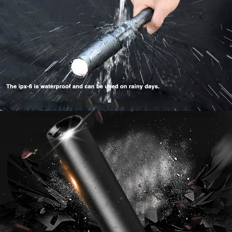 Durable Baseball Bat Shaped LED Flashlight, Tactical Security Light