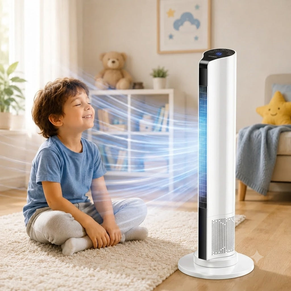 Powerful Portable Stand-Up Air Conditioner – Windowless Indoor Room Cooler with Smooth-Glide Wheels