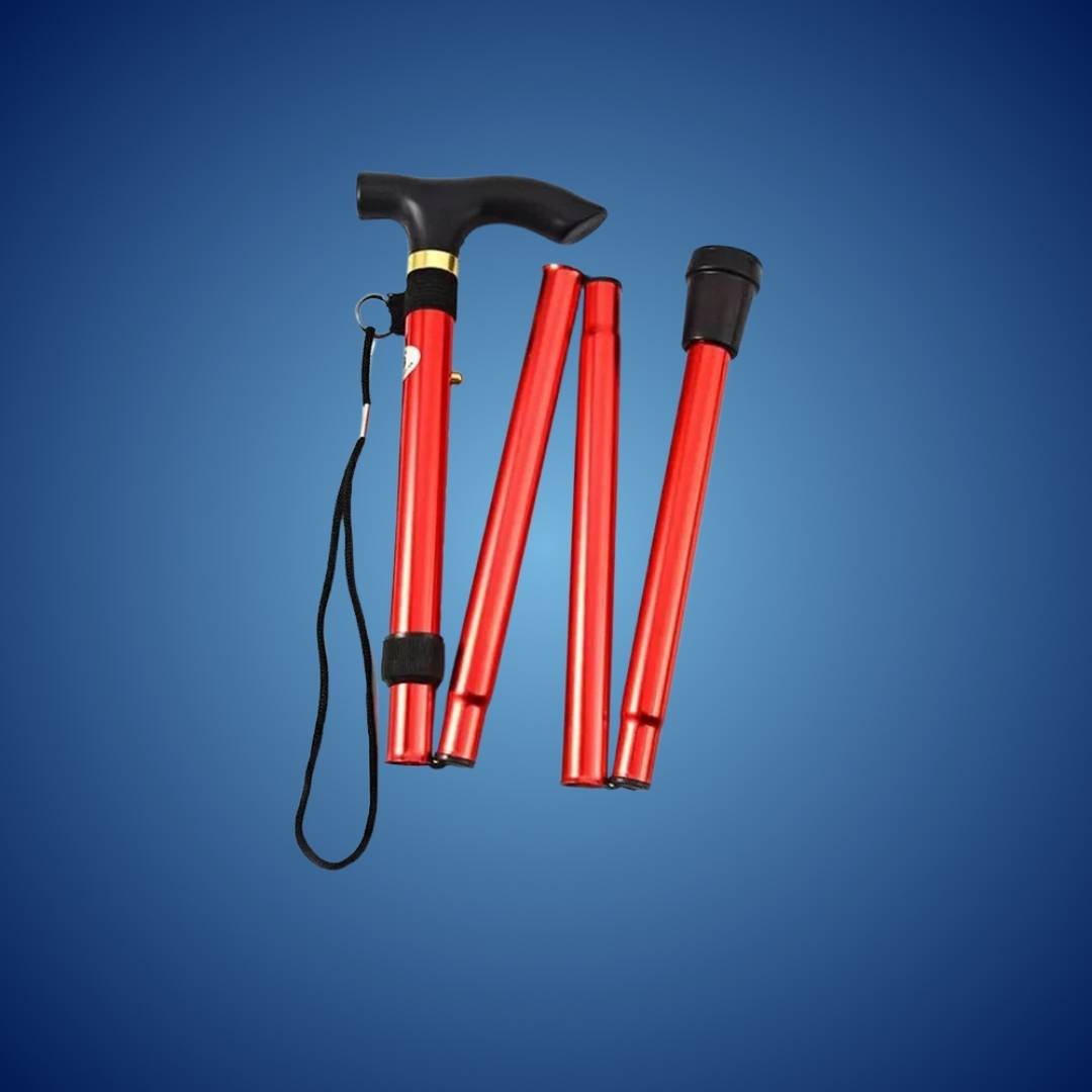 Folding Telescopic Walking Stick | Adjustable Cane for Mobility Support