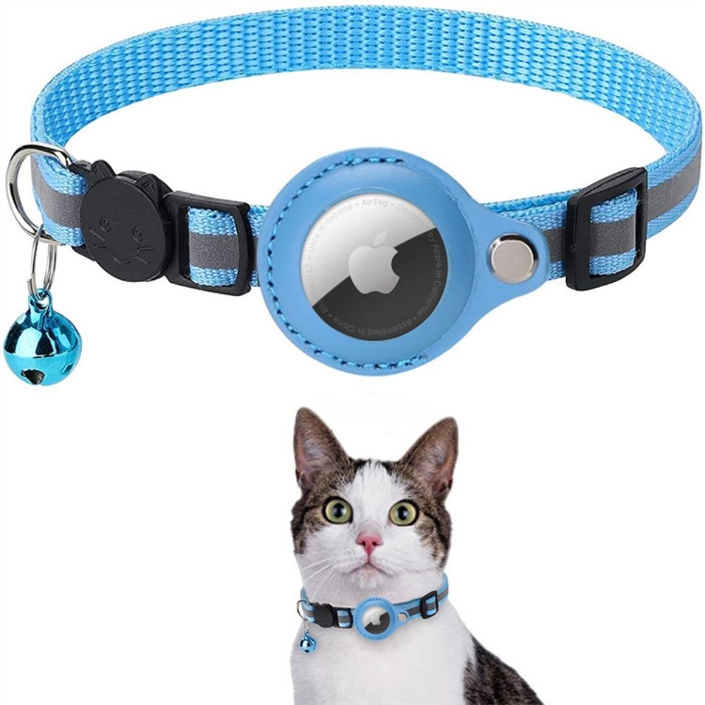 Cat GPS Tracker Collar, Reflective & Quick Release for Night Safety