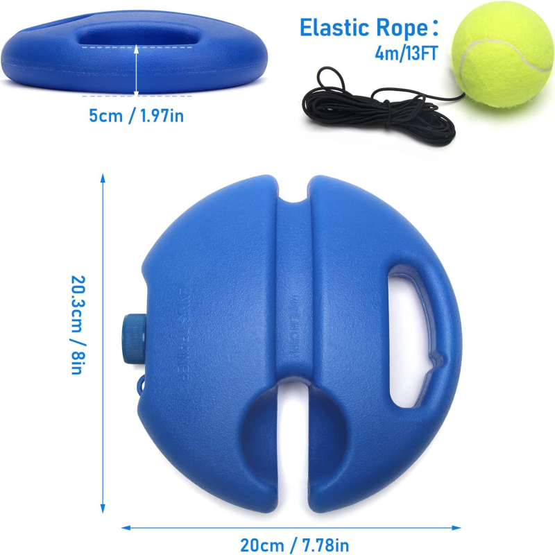 Solo Tennis Trainer Rebounder | Self-Practice Baseboard & Ball Kit