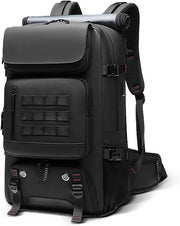 50L Waterproof Travel Backpack with Shoe Compartment & USB Charging Port – Large Carry-On Daypack for Work & Trips