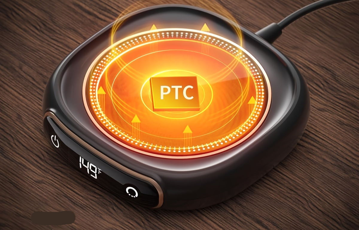 WarmDestik | Compact Smart USB Coffee Warmer Pad with Safety Timer