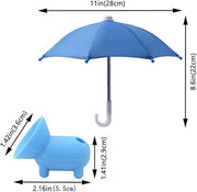 Portable Phone Umbrella Sun Shade | Anti-Glare Suction Cup Stand & Mobile Holder