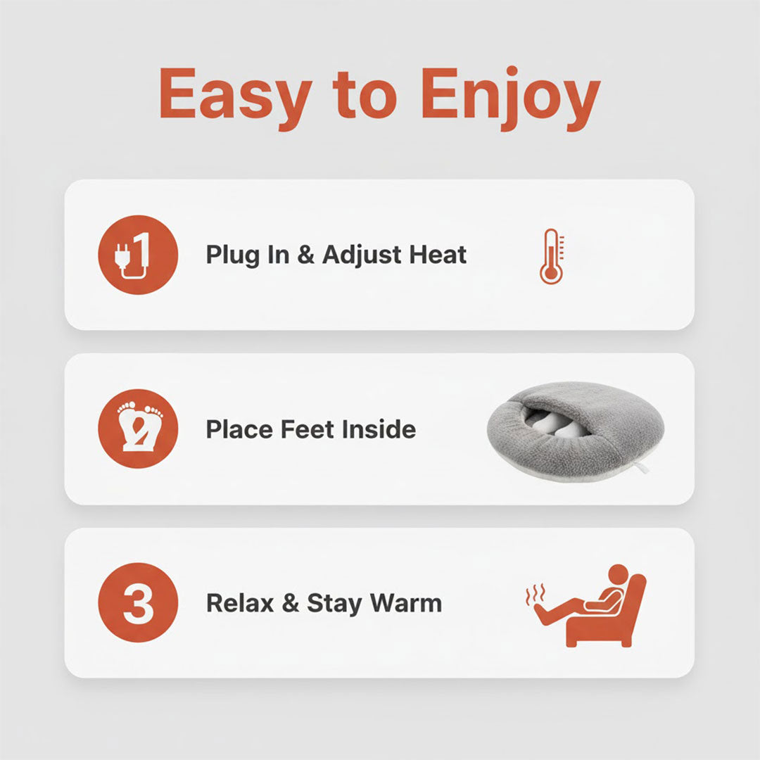 CozySole | XL Adjustable Electric Foot Warmer with Heating Settings