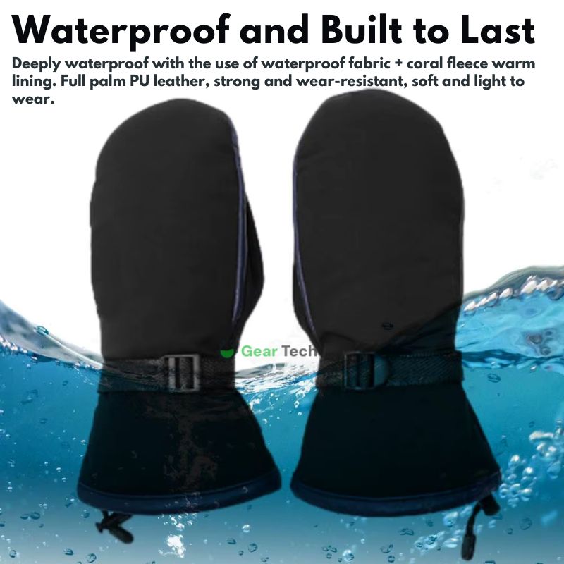 Electric Heating Hand Warmer Gloves | Dual-Sided Heating, Waterproof & USB Rechargeable for Skiing, Hiking, Mitten & Daily Use