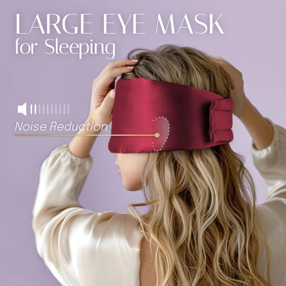 Mulberry Silk Sleep Mask | 100% Blackout Eye Cover Blindfold