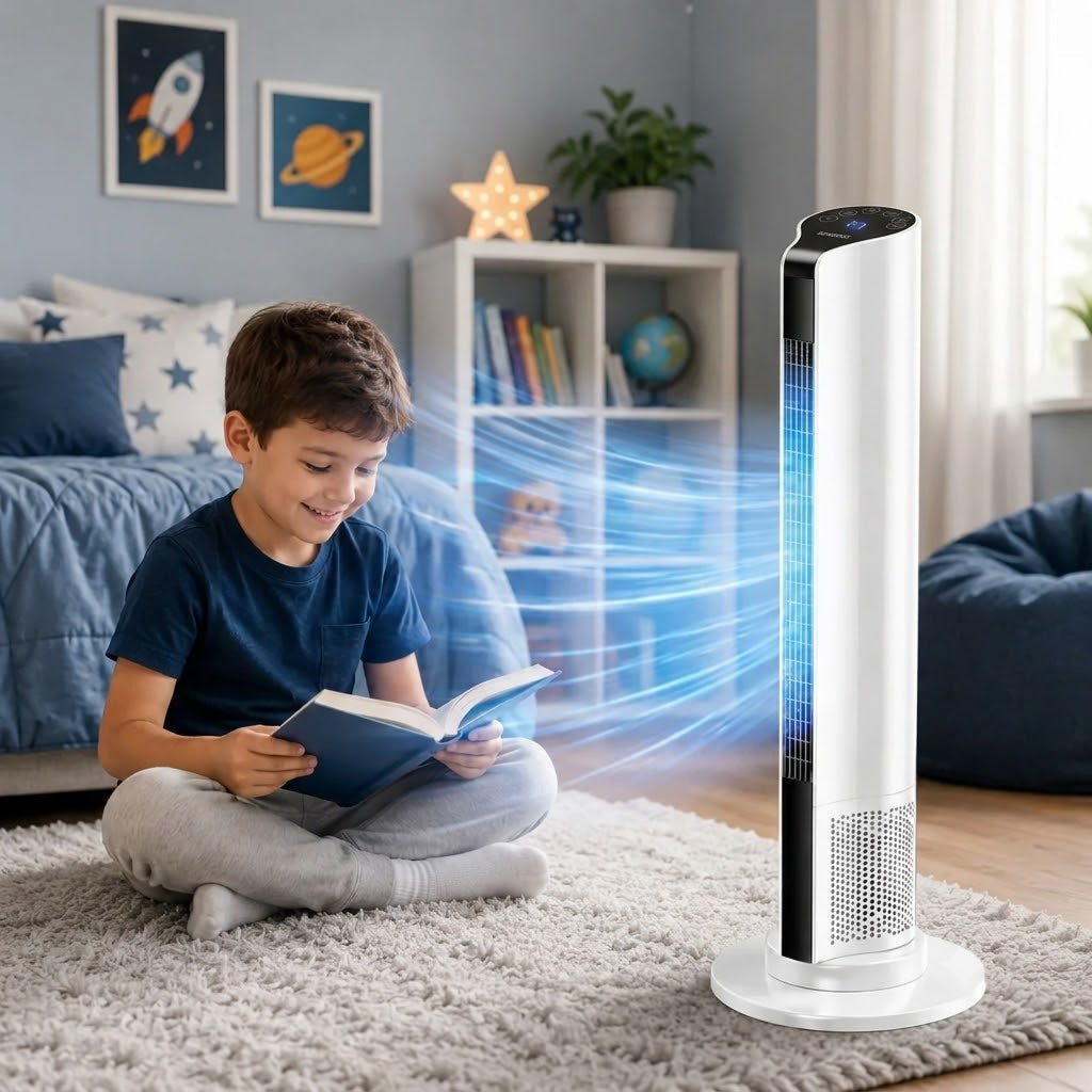 Powerful Portable Stand-Up Air Conditioner – Windowless Indoor Room Cooler with Smooth-Glide Wheels