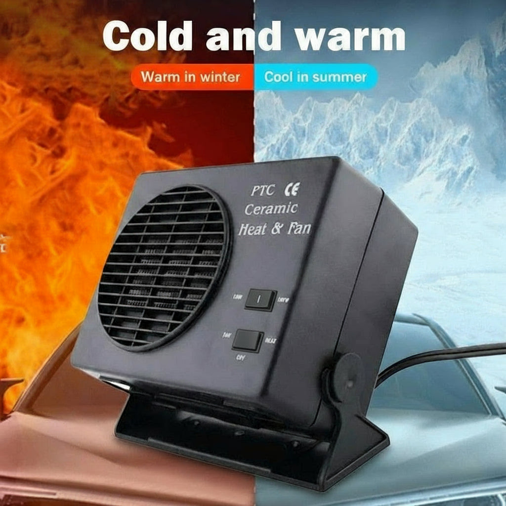 12V Ceramic Car Heater | 150W-300W Portable Defroster Fan
