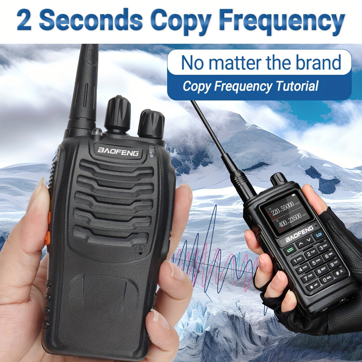 Long Range Rechargeable Walkie Talkies for Adults with Earpieces