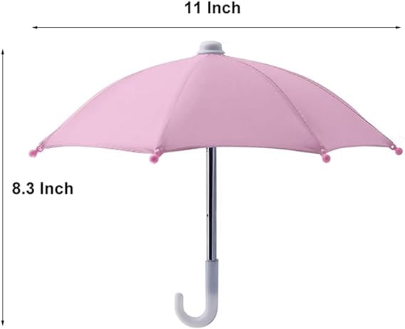 Portable Phone Umbrella Sun Shade | Anti-Glare Suction Cup Stand & Mobile Holder