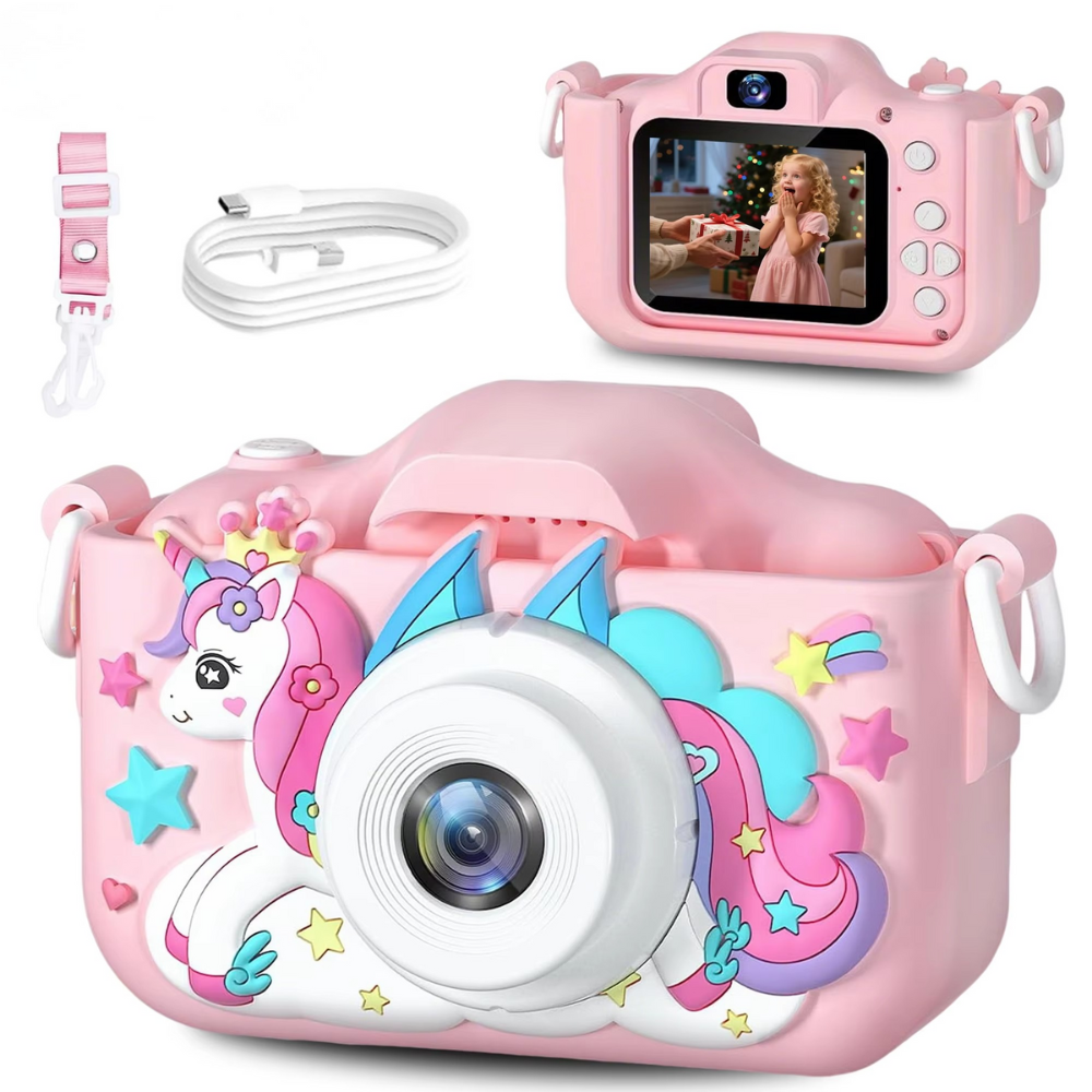 Unicorn HD Kids Camera with 32GB Rechargeable Battery | Capture Awesome Photos and Videos