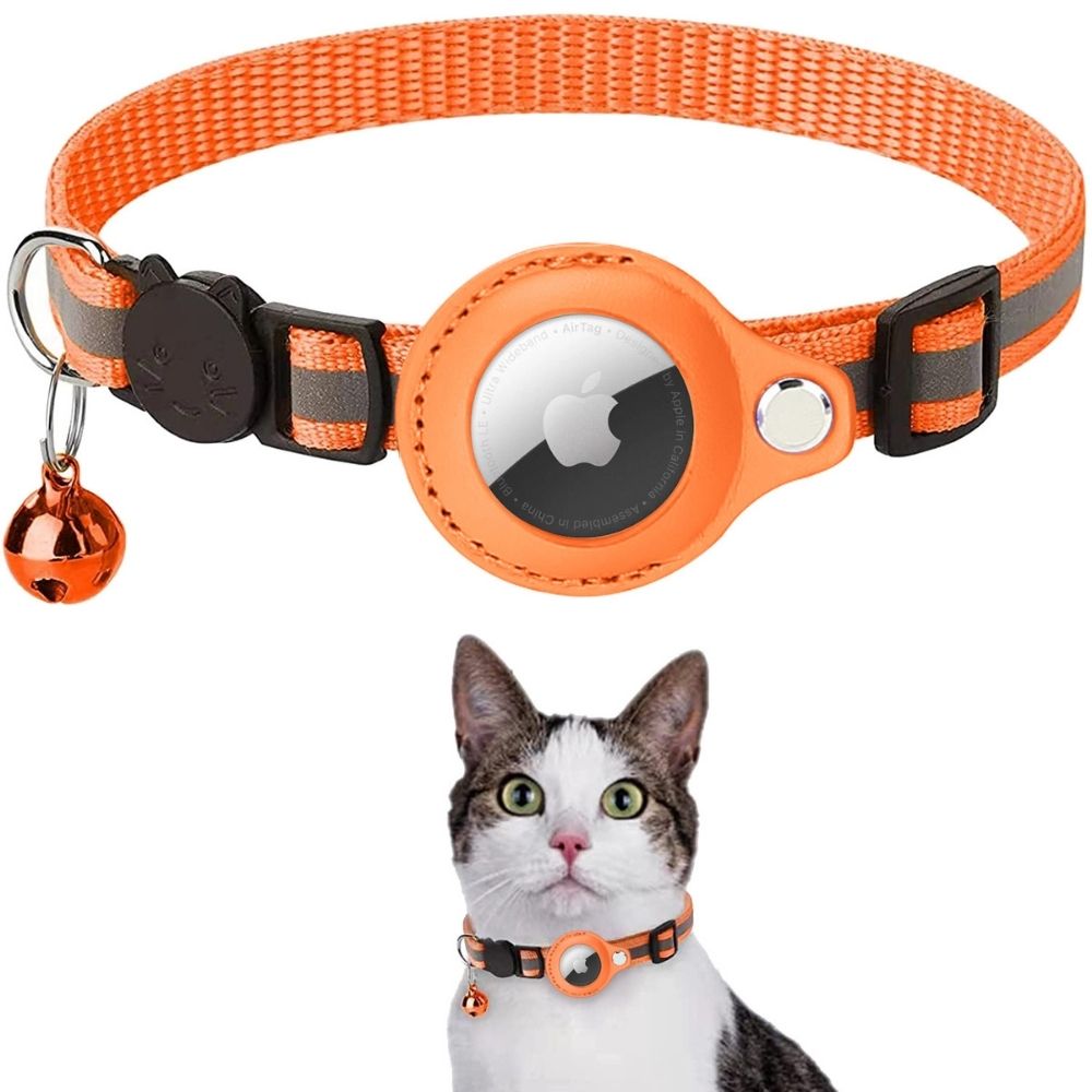 Cat GPS Tracker Collar, Reflective & Quick Release for Night Safety