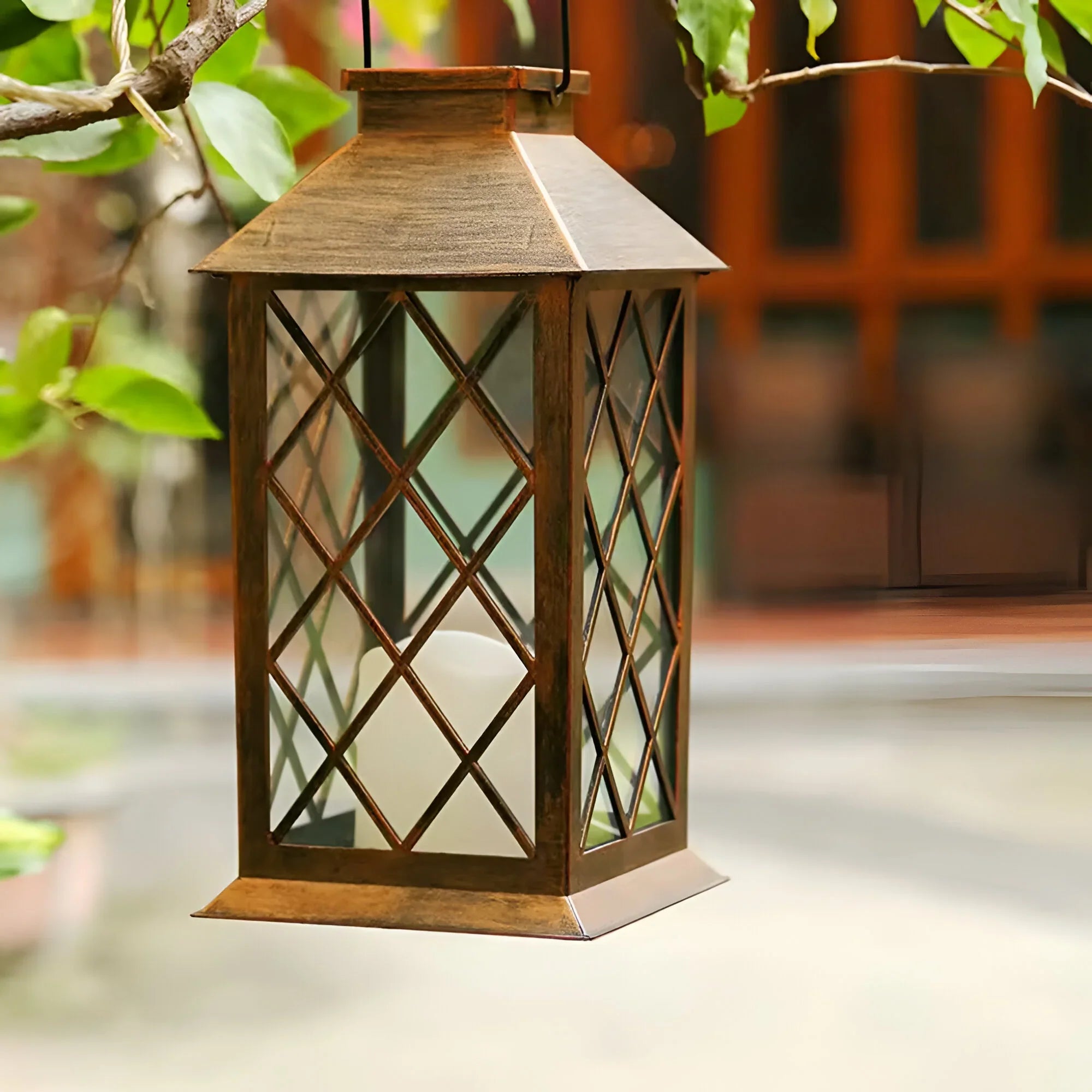 Vintage Solar Garden Lantern | Waterproof LED Path Light