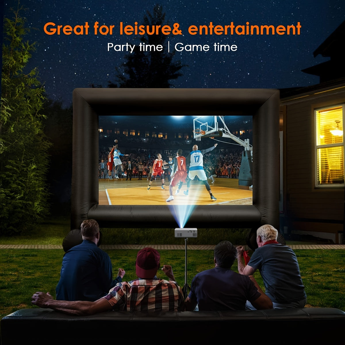 Smartphone Mini Projector | USB Phone Screen Mirroring & Home Theater Setup