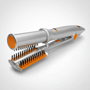 Two in One Rotating Hair Brush for Professional Styling and Smoothing