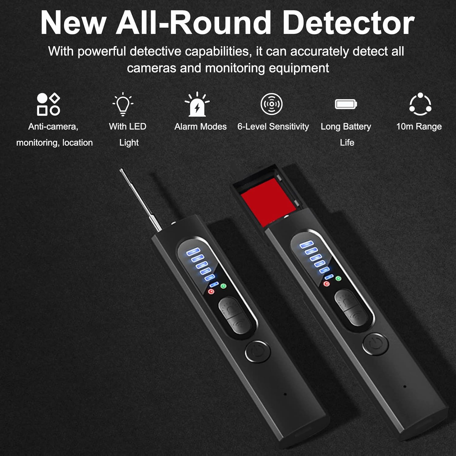 Hidden Camera & GPS Tracker Detector | Military Grade RF Signal Scanner with Built In GPS Detection