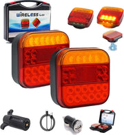 Wireless LED Trailer Light Kit with Magnetic Mounting for Easy Towing