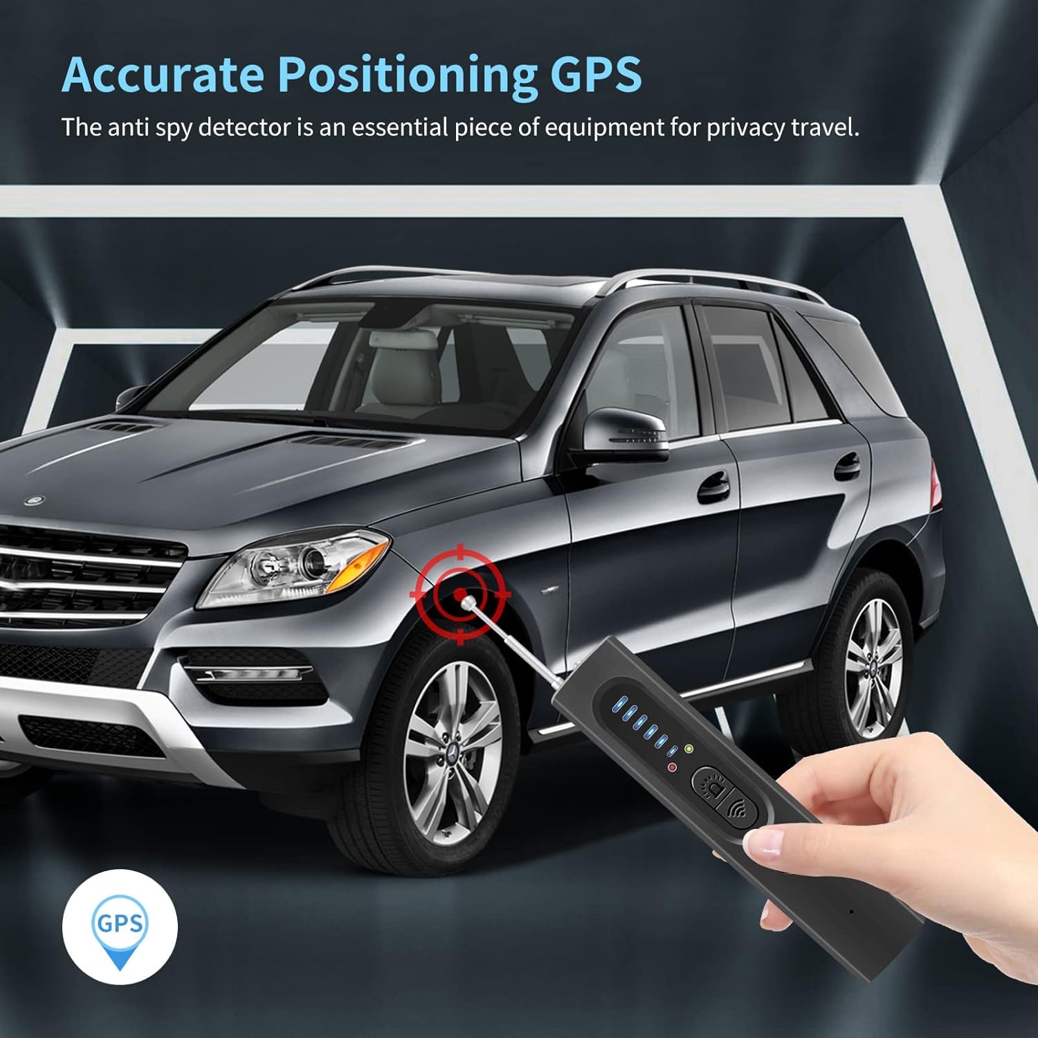 Hidden Camera & GPS Tracker Detector | Military Grade RF Signal Scanner with Built In GPS Detection