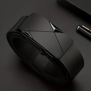 Men's Genuine Cowhide Leather Belt | Automatic Ratchet Buckle