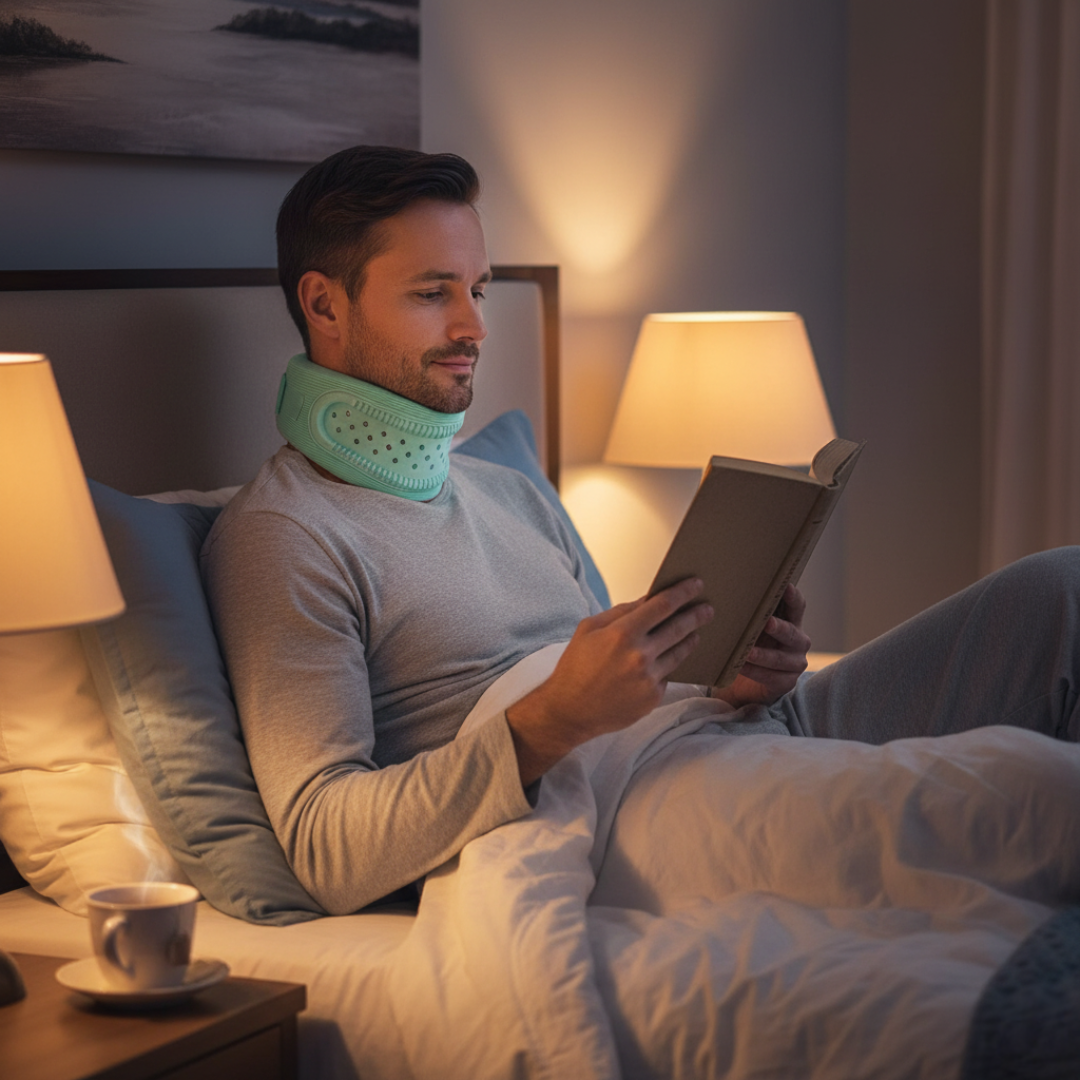 Soft Foam Neck Support Brace | Breathable Cervical Collar for Pain Relief & Sleep
