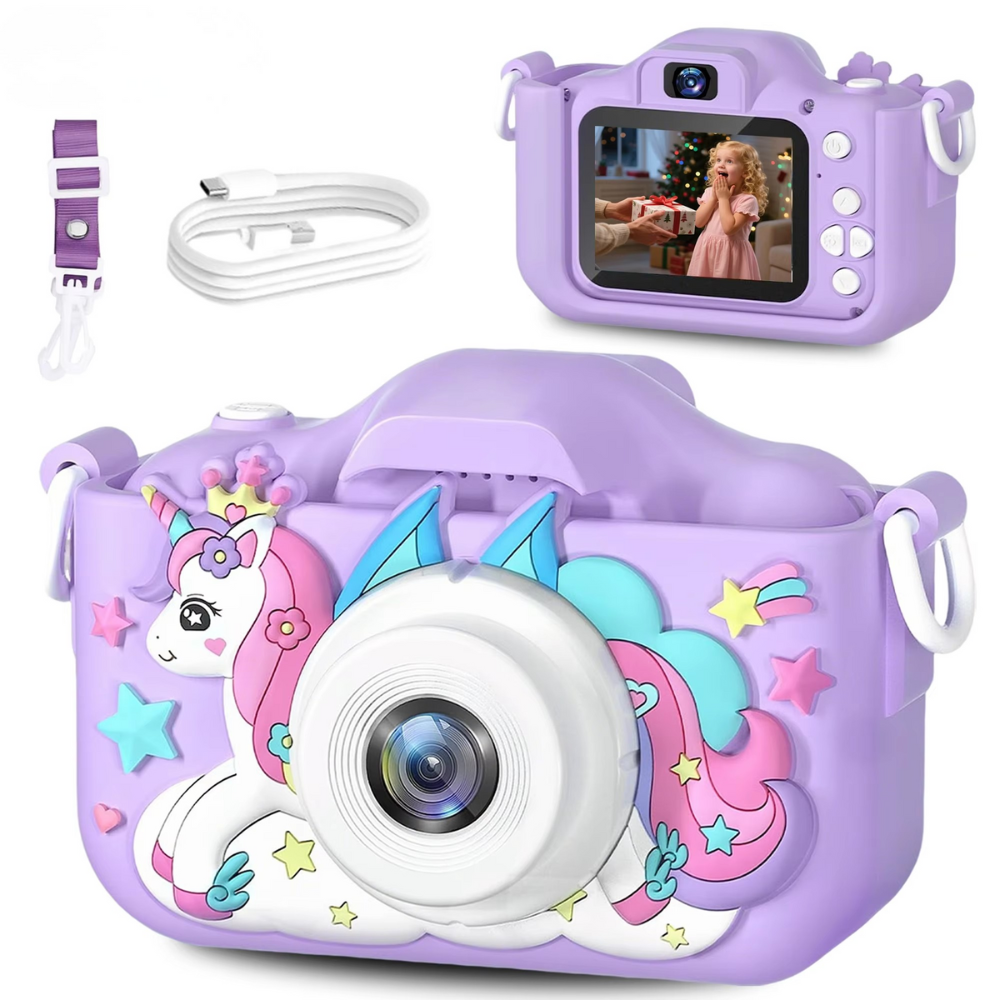 Unicorn HD Kids Camera with 32GB Rechargeable Battery | Capture Awesome Photos and Videos