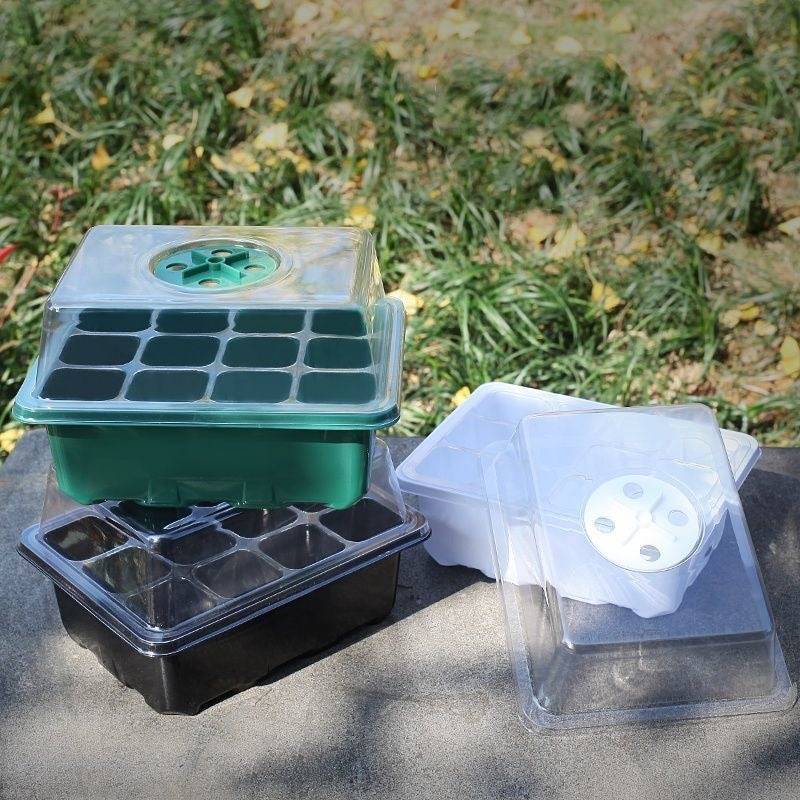 Indoor Seed Starter Trays | Full Spectrum LED Grow Light Germination Kit (5 Sets)