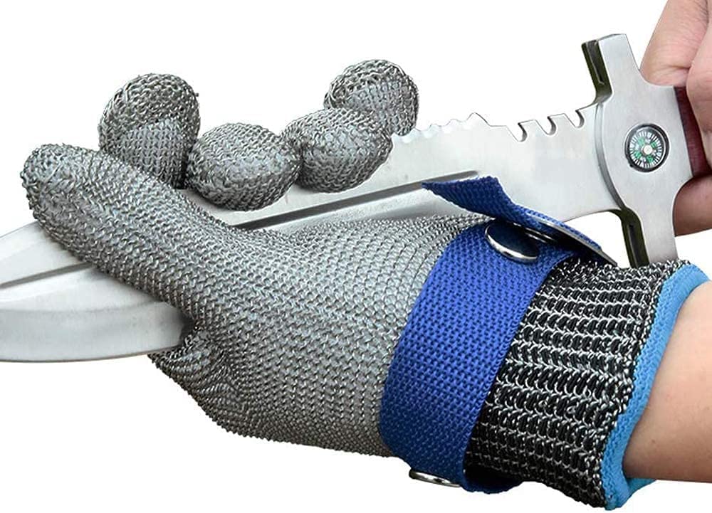 Stainless Steel Mesh Cut Resistant Glove | Food Grade Butcher Safety