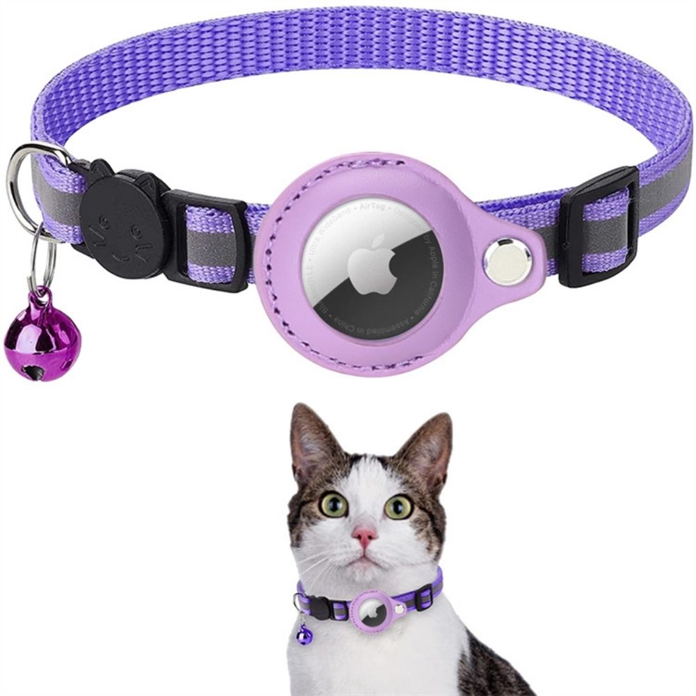 Cat GPS Tracker Collar, Reflective & Quick Release for Night Safety