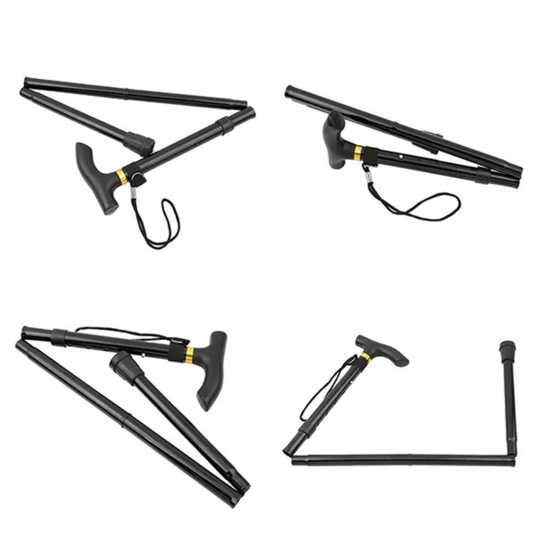 Folding Telescopic Walking Stick | Adjustable Cane for Mobility Support