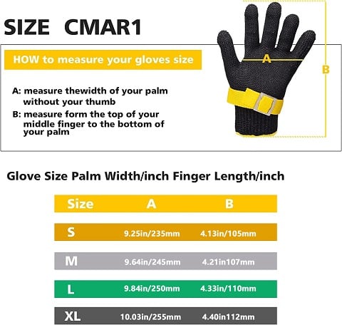 Stainless Steel Mesh Cut Resistant Glove | Food Grade Butcher Safety