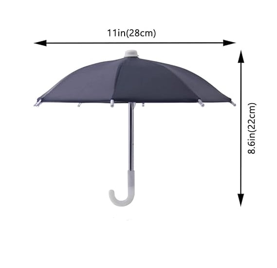 Portable Phone Umbrella Sun Shade | Anti-Glare Suction Cup Stand & Mobile Holder