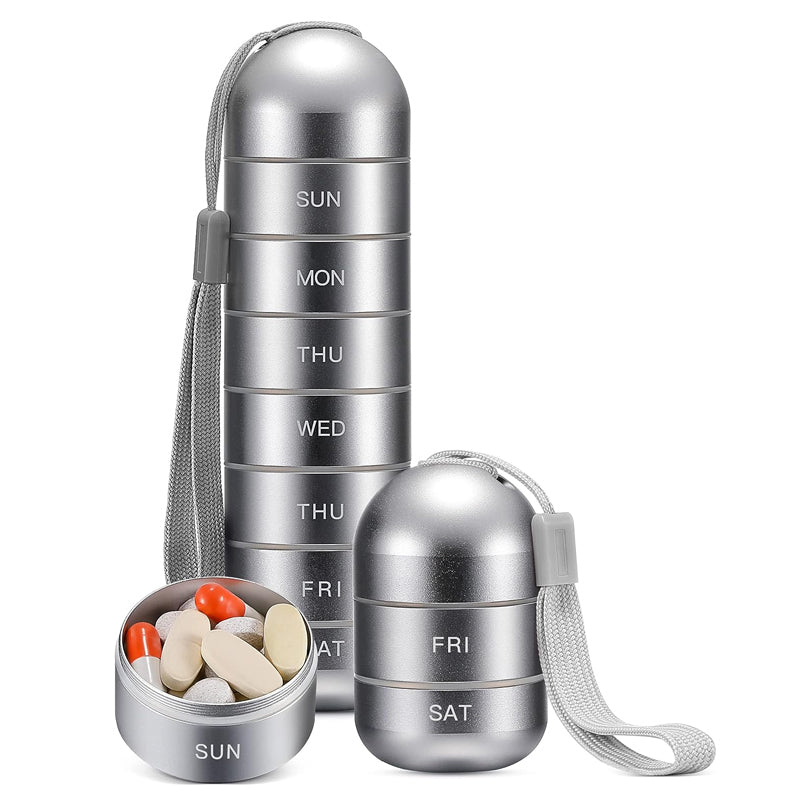 7-Day Weekly Pill Organizer | Portable Medicine & Vitamin Dispenser