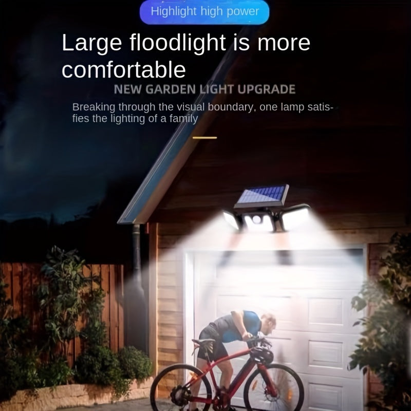 Solar Powered Motion Sensor Lights and Waterproof LED Security Floodlights