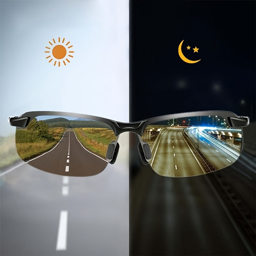 Photochromic Sunglasses for Day and Night | Self-Tinting UV400 Vision Lenses