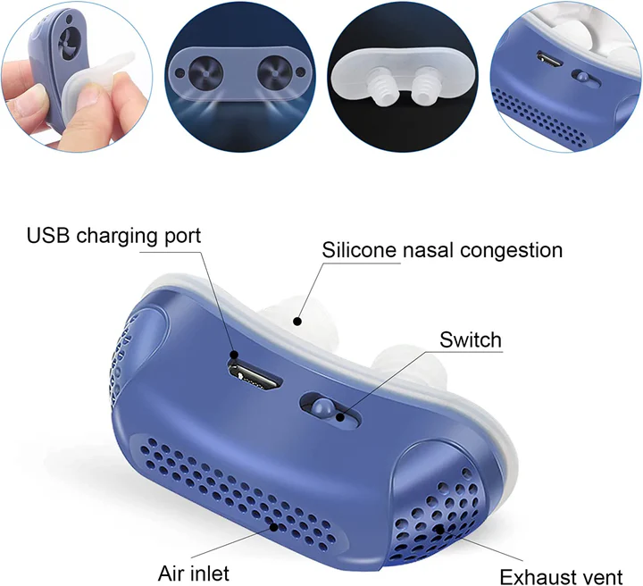 Micro CPAP Sleep Apnea Machine for Travel & Anti-Snoring - CPAP Alternative