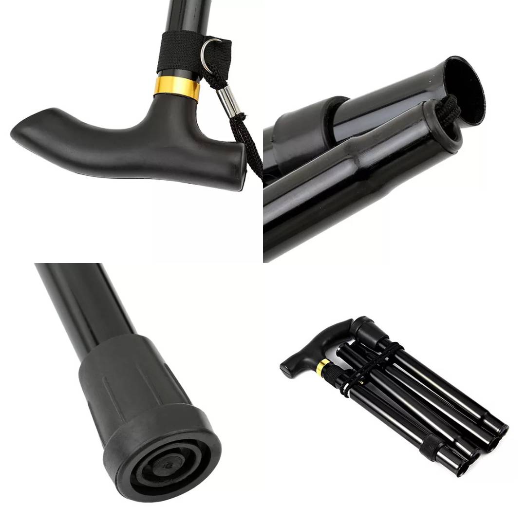 Folding Telescopic Walking Stick | Adjustable Cane for Mobility Support