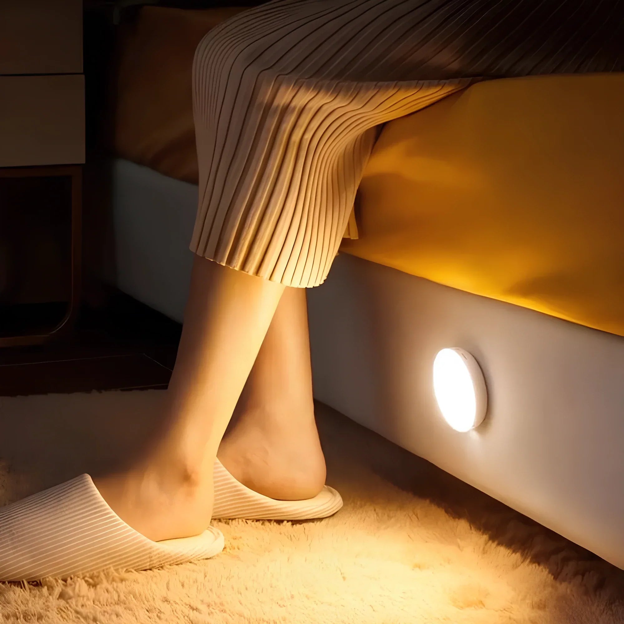SenseBeam | Wireless Adjustable Motion Activated LED Night Light for Hallways and Stairs