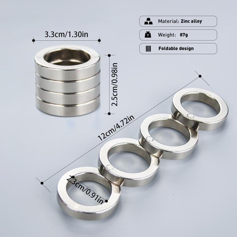 Folding Four-Finger Trigger Ring