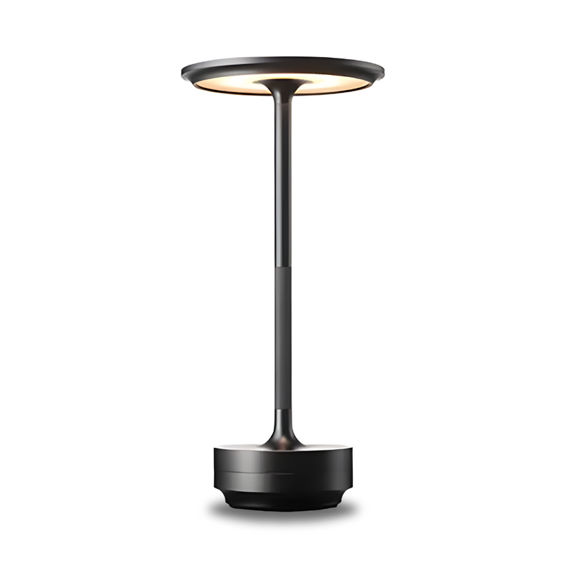Cordless LED Table Lamp | Rechargeable Metal Desk Light & Touch Dimmer
