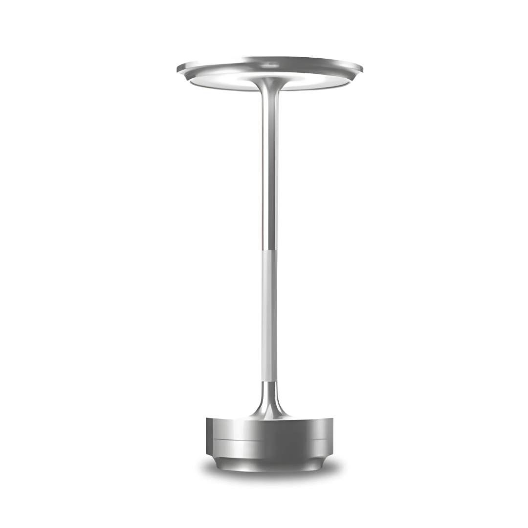 Cordless LED Table Lamp | Rechargeable Metal Desk Light & Touch Dimmer