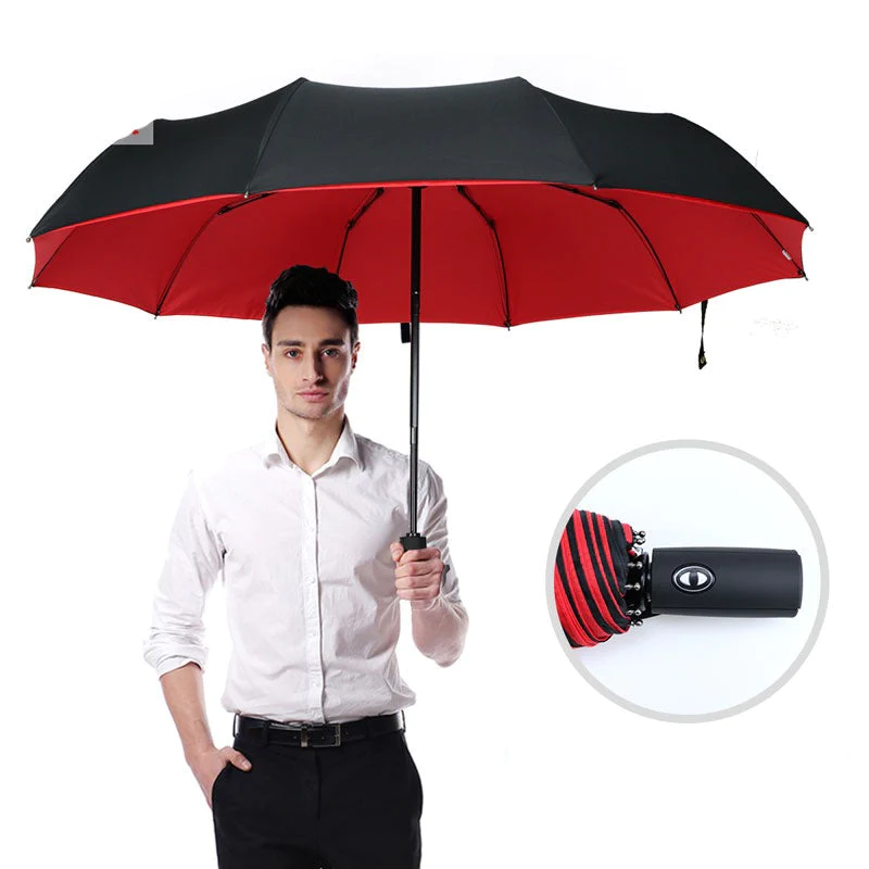 AustinCole | Durable Windproof Compact Umbrella for Heavy Rain and Stormy Weather