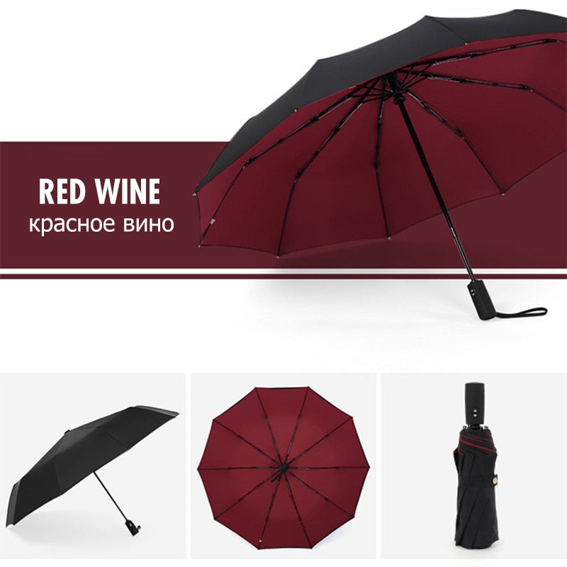 AustinCole | Durable Windproof Compact Umbrella for Heavy Rain and Stormy Weather