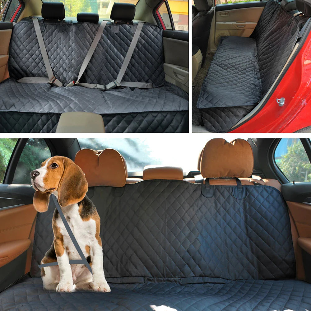 Waterproof Dog Car Seat Cover – Scratch-Resistant Back Seat Protector Hammock for Pets & Vehicles