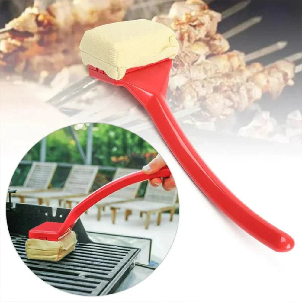 Steam Cleaning Grill Brush with Bristle-Free Design and Long Handle