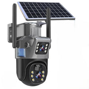 Solar Powered 4K Wireless Security Camera with Triple Lens and 10x Zoom