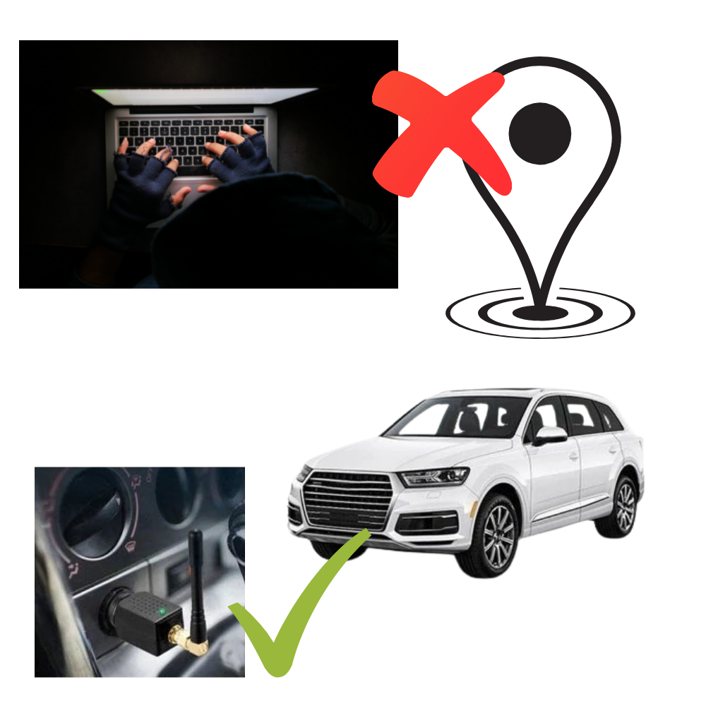 Portable GPS Signal Blocker for Car - 12V Lighter Powered Privacy Device